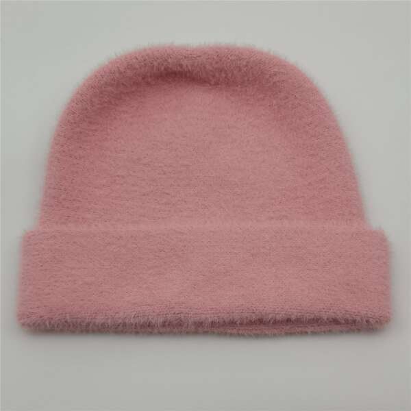 

Solid Knitted Hat, Pink