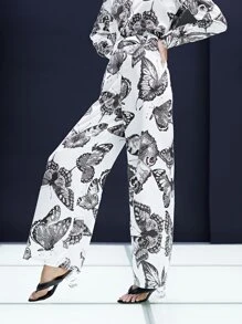 SHEIN Unity Butterfly Print Pants