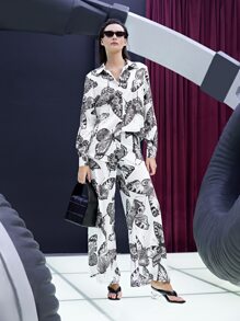 SHEIN Unity Butterfly Print Pants