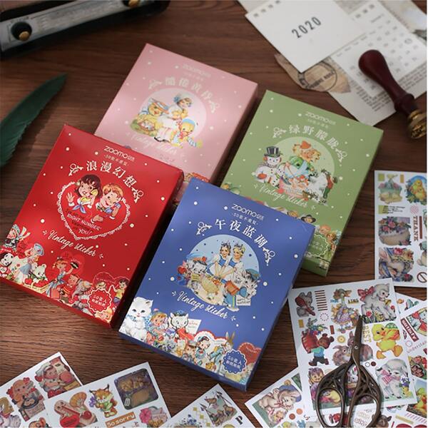 

50pcs Figure Graphic Random Sticker, Multicolor