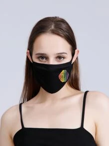 Mascarilla LGBT con diseño de flor