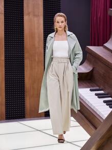 SHEIN Solid Slim Cami T-Shirt - White - View 6