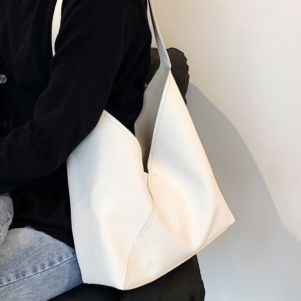 

Minimalist Large Capacity Novelty Bag, White