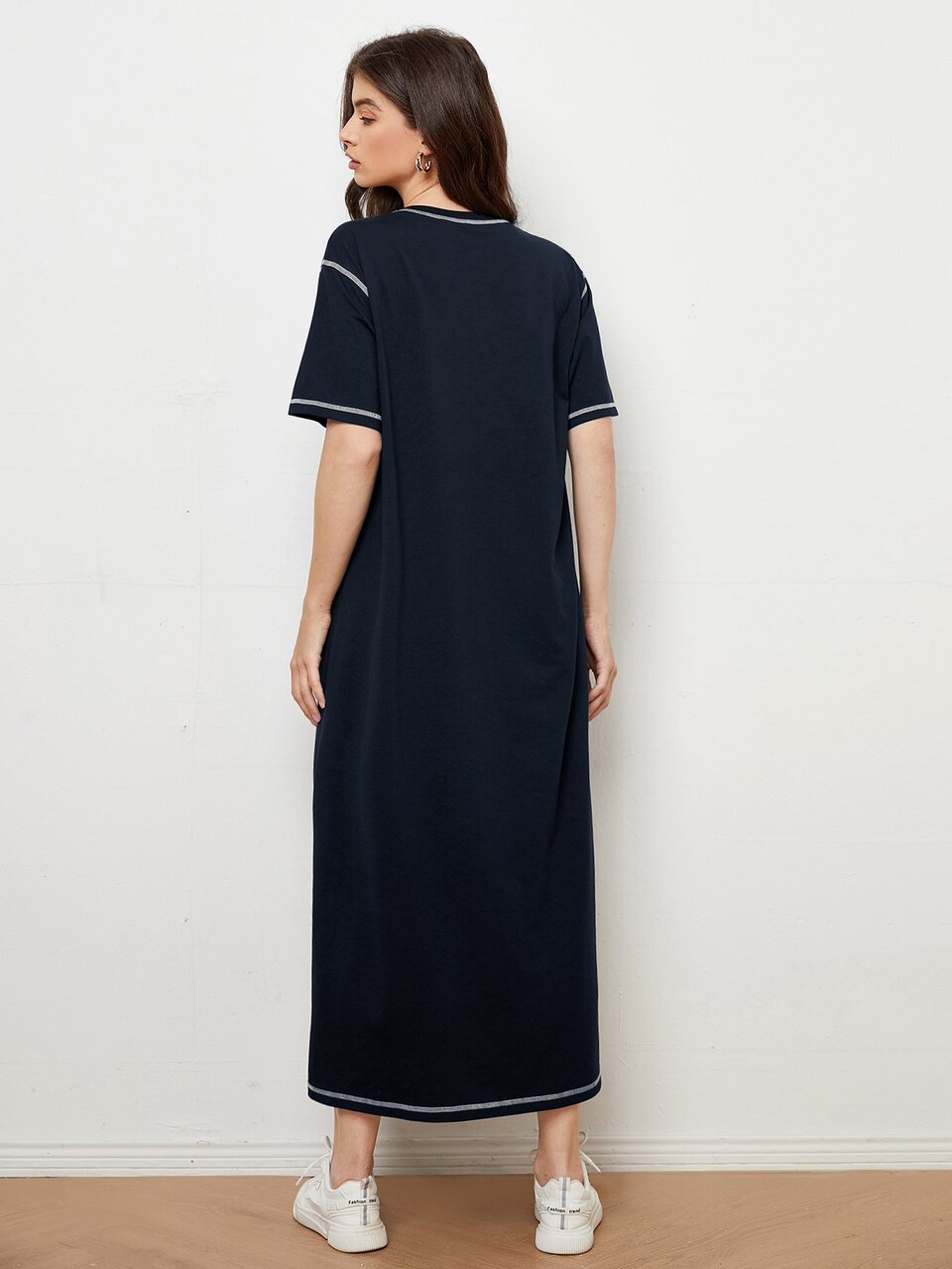 Stitch Trim Tee Dress