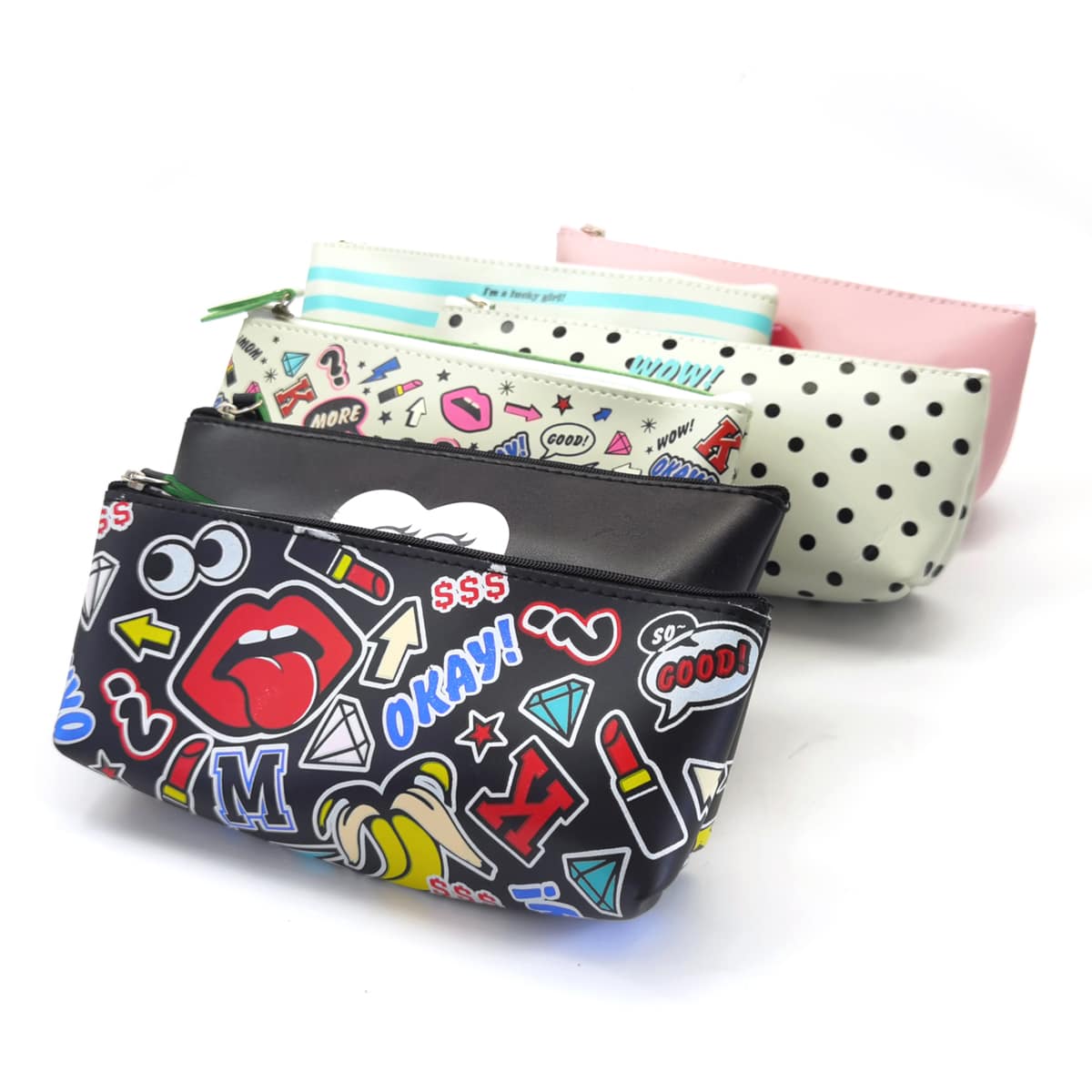 

1pc Random Pattern Pencil Case, Multicolor