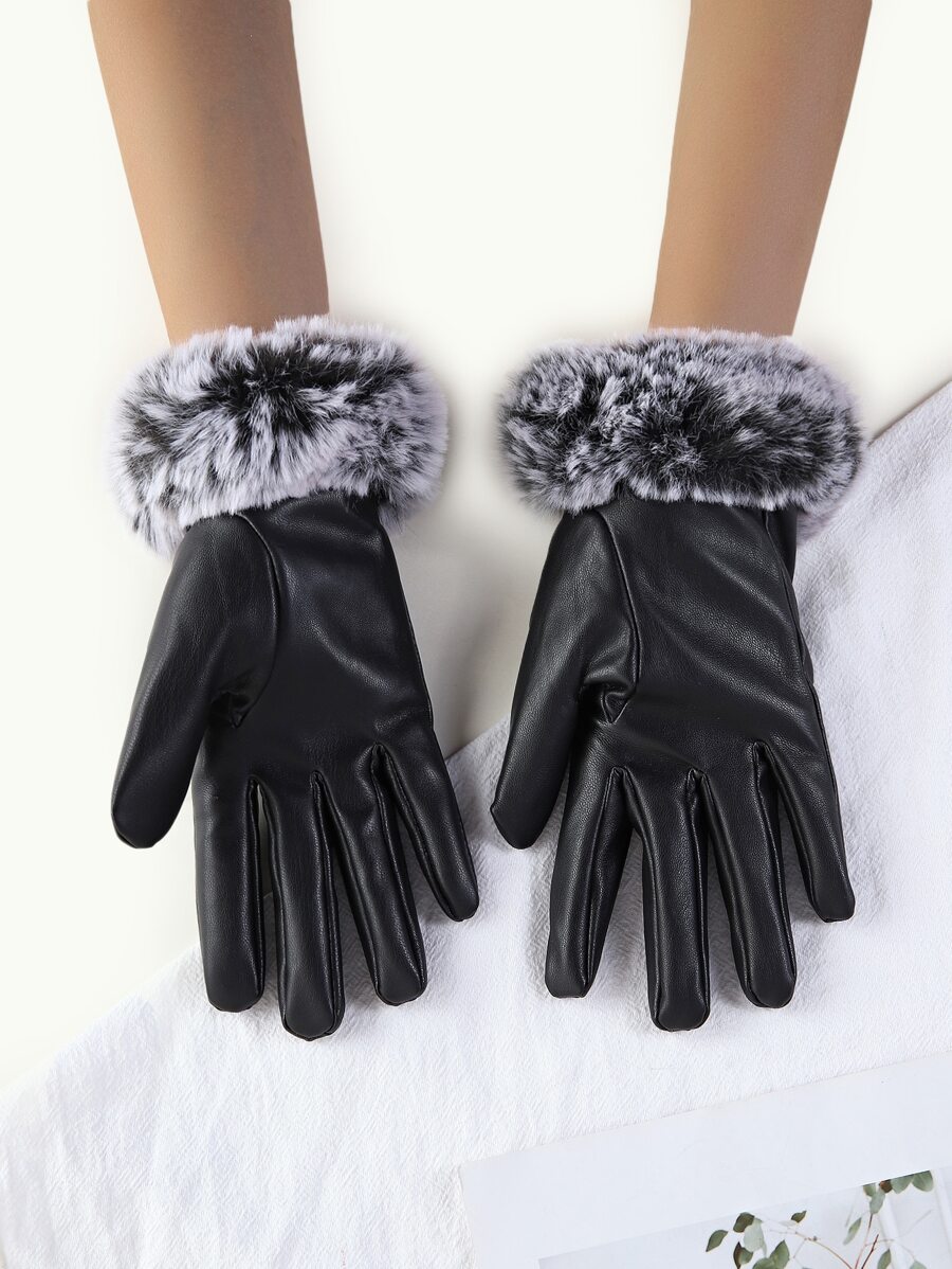 Guantes PU - Negro - Ver 1