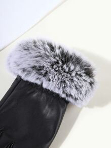 Guantes PU - Negro - Ver 3