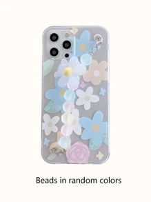 Ốp điện thoại đính hạt hoa màu xanh dương mùa hè, tương thích với iPhone 11/12/13/14/15 Pro Max, phiên bản quốc tế, không phải phiên bản nội địa. - Nhiều màu - Xem 3