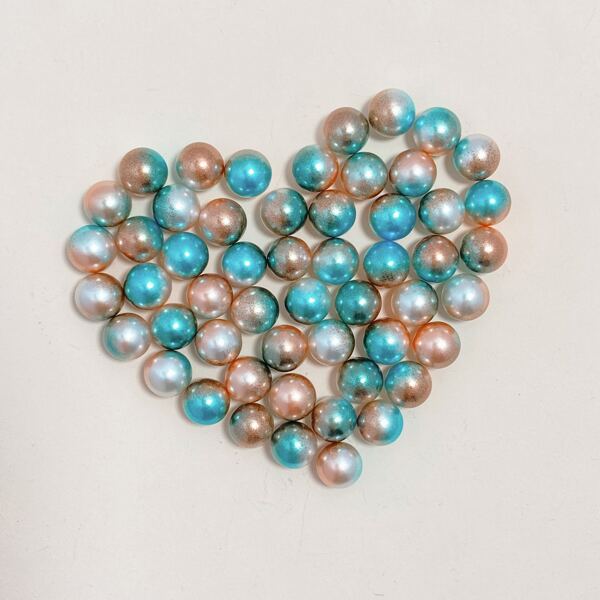 

50pcs Faux Pearl, Multicolor