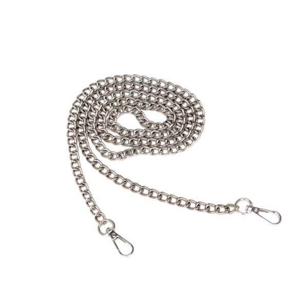 

Metal Chain Bag Charm, Silver