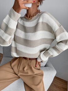 Chiquease Drop Shoulder Striped Jumper - Multicolor - View 5