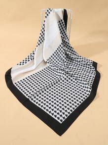 Houndstooth Print Bandana - Multicolor - View 1