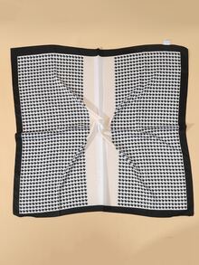 Houndstooth Print Bandana - Multicolor - View 3