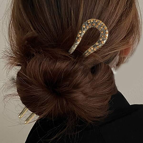 

Rhinestone Hair Pin, Multicolor