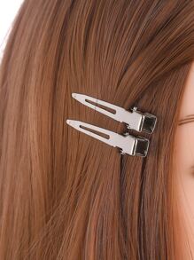 30pcs/80pcs Set Simple Metal BB Hair Clips, Minimalist Fashionable Casual Daily Claw Clips Hair Claws Hair Barrettes, School Stuff, Hair Accessories, Head Accessories, Hair Accessories For Women - Silver - View 2