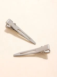 30pcs/80pcs Set Simple Metal BB Hair Clips, Minimalist Fashionable Casual Daily Claw Clips Hair Claws Hair Barrettes, School Stuff, Hair Accessories, Head Accessories, Hair Accessories For Women - Silver - View 5