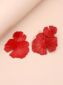 Flower Design Earrings Valentines,Mom,Mother,Mother's Day,Gift - Red - View 2
