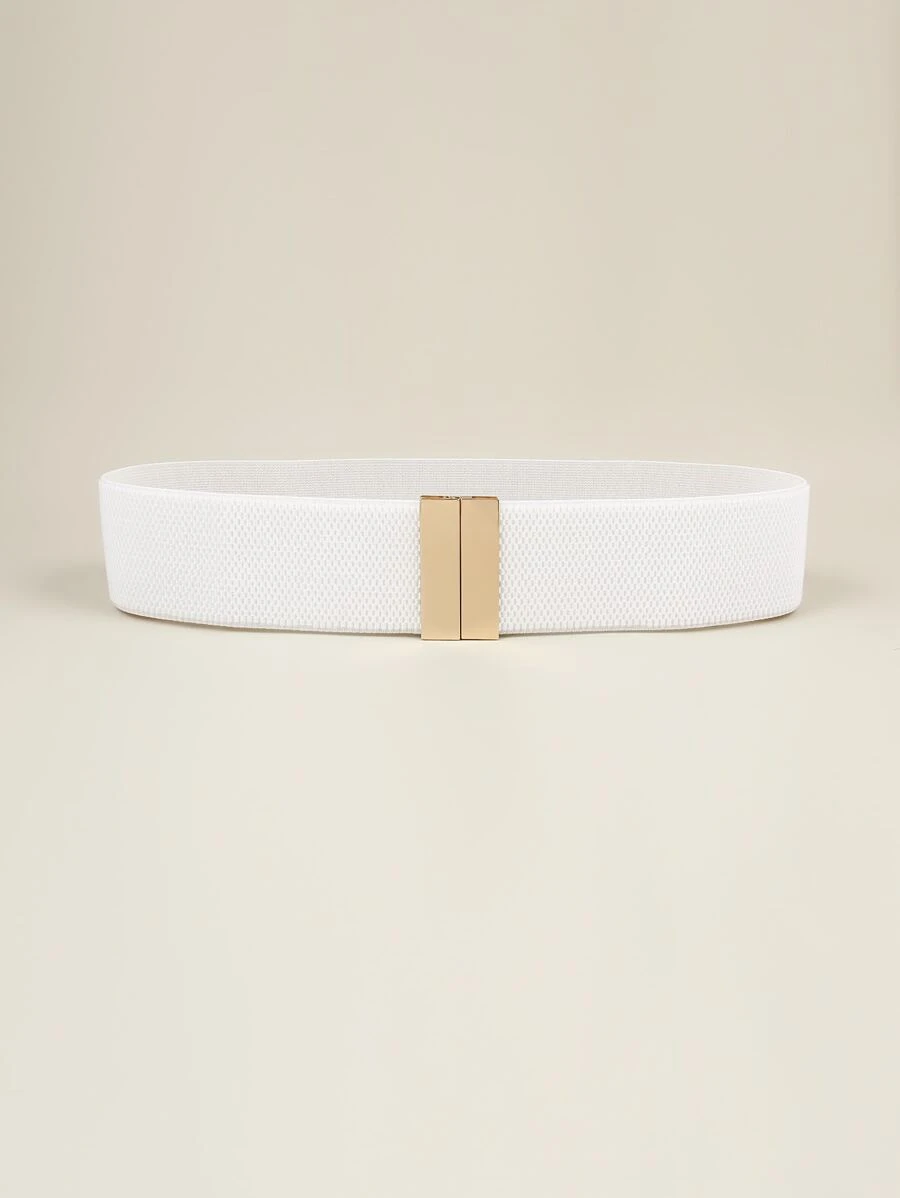 Cinturón de corsé elástico para verano, escuela, otoño, Halloween - Blanco - Ver 1