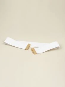 Cinturón de corsé elástico para verano, escuela, otoño, Halloween - Blanco - Ver 6