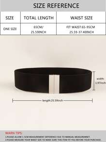 Metal Buckle Belt Halloween Summer, School - Black - View 5