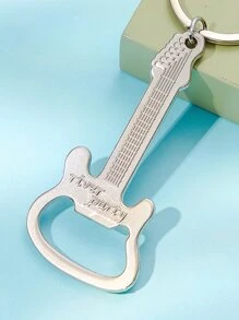 男士樂器設計鑰匙圈 - 銀色 - 查看 3