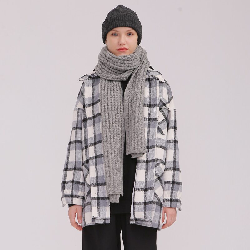 

Plaid Print Flap Pocket Overcoat, Multicolor