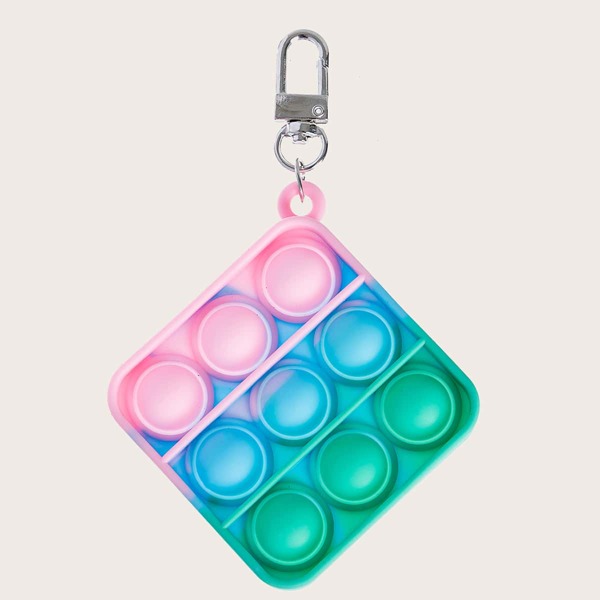 

Kids Tie Dye Square Design Bag Charm, Multicolor
