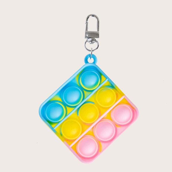 

Kids Tie Dye Square Design Bag Charm, Multicolor