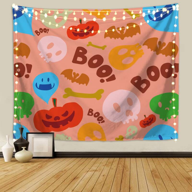 

Halloween Pattern Tapestry, Multicolor