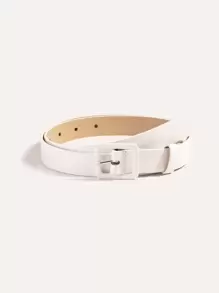 Thắt lưng đơn giản - trắng - Xem 1