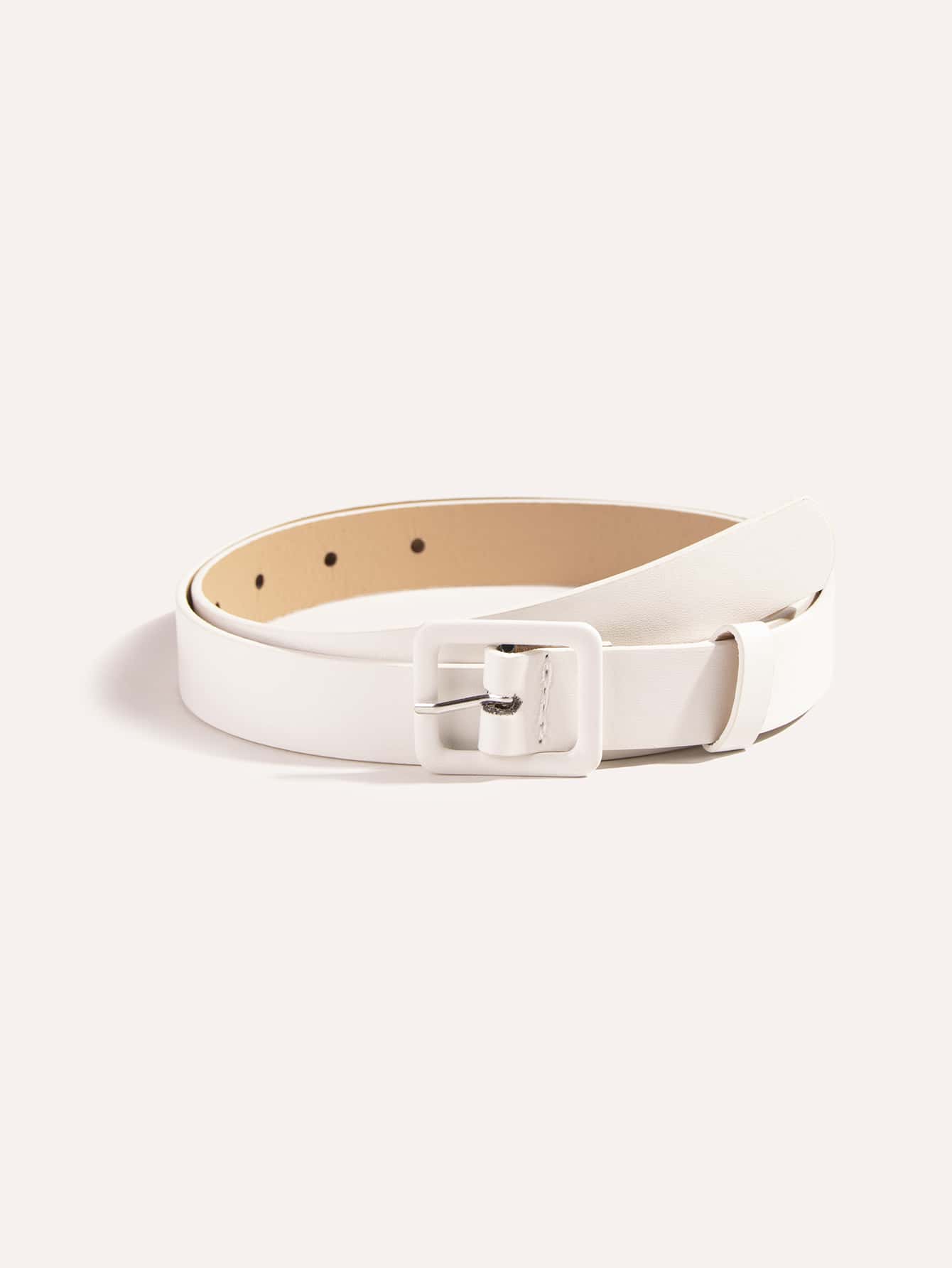 Thắt lưng đơn giản - trắng - Xem 1