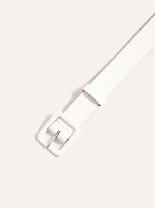 Thắt lưng đơn giản - trắng - Xem 3
