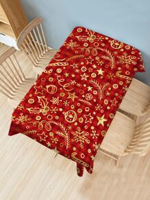 Christmas Pattern Tablecloth - Multicolor - View 1