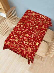 Christmas Pattern Tablecloth - Multicolor - View 2