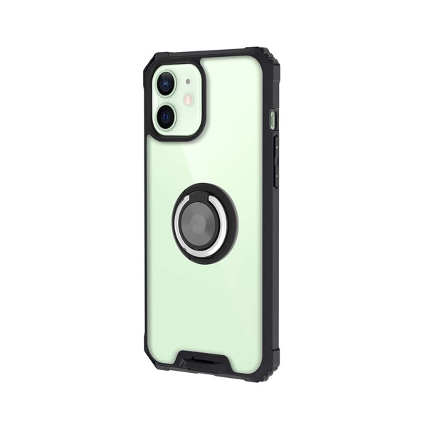 

Clear Phone Case With Ring Holder, Black