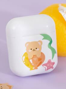 2 piezas Pegatina con estampado de oso de dibujos animados al azar - Multicolor - Ver 3