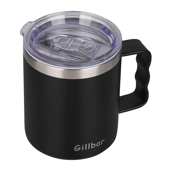 

1pc Stainless Steel Travel Mug, Black