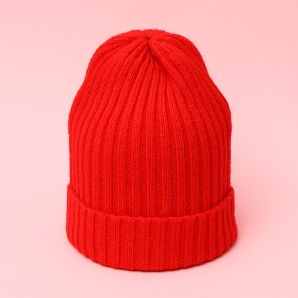 

Solid Knit Beanie, Red