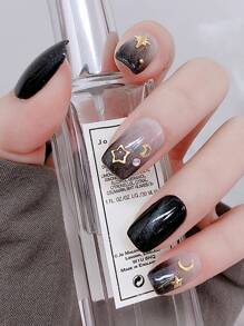 1box Moon & Star Nail Art Decoration - Gold - View 4