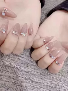 1 caja Decoración de uñas con diamante de imitación - Multicolor - Ver 3