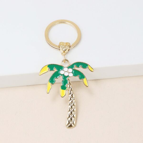 

Coconut Tree Keychain, Green
