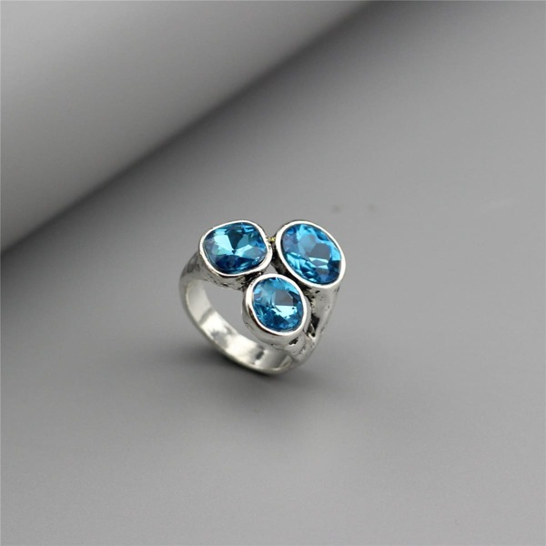 

Crystal Decor Ring, Blue