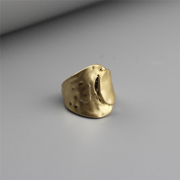 

1pc Alloy Ring, Gold