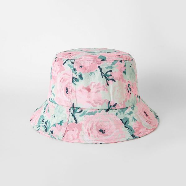 

Flower Print Bucket Hat, Multicolor