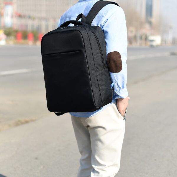 

Men Minimalist Water Proof Functional Backpack, Black