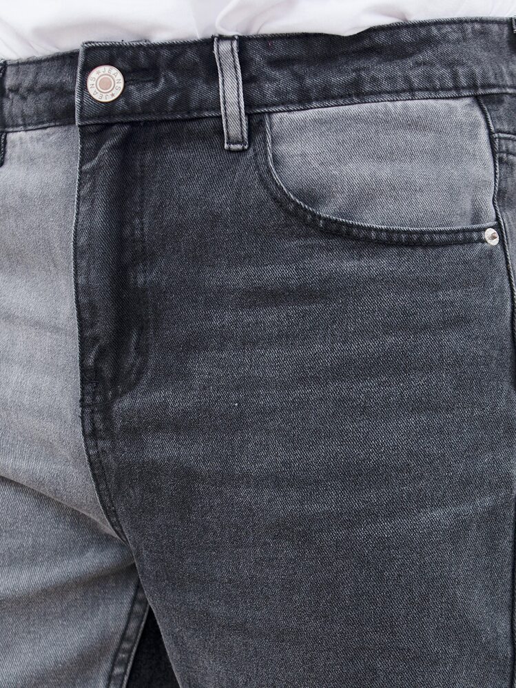 Quần Jeans Nam Nút Túi Dây kéo Khối Màu - Nhiều màu - Xem 5