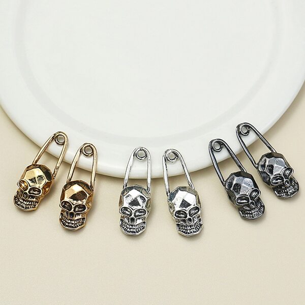 

6pcs Skull Detail DIY Jewelry Accessories, Multicolor
