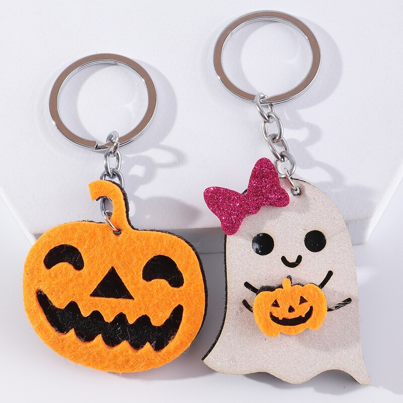 

2pcs Cartoon Halloween Keychain, Multicolor