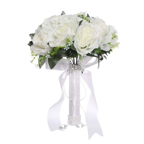 

1bunch Artificial Rose, White