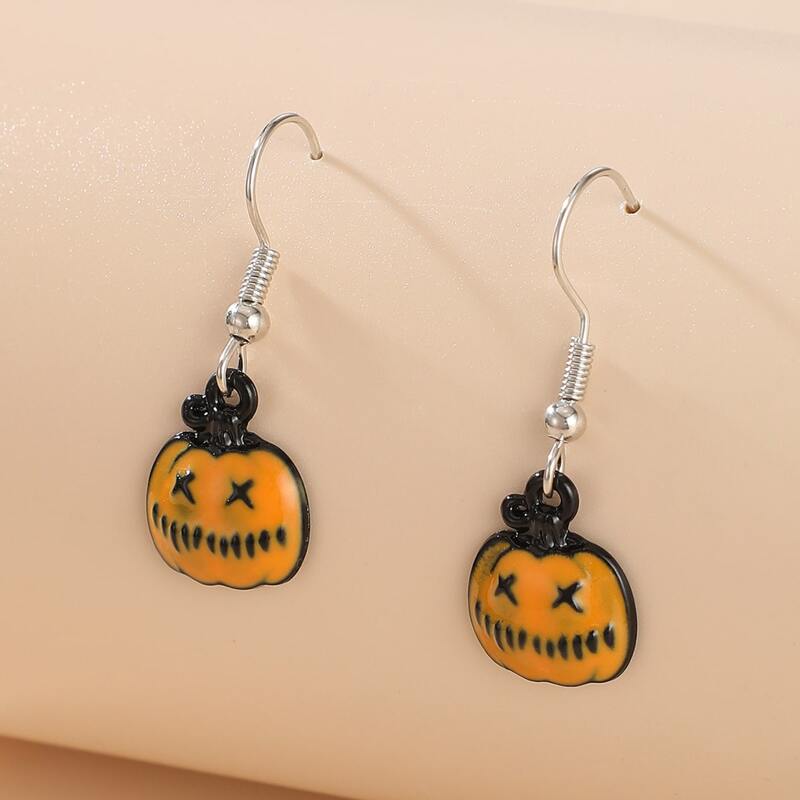 

Pumpkin Drop Earrings, Yellow